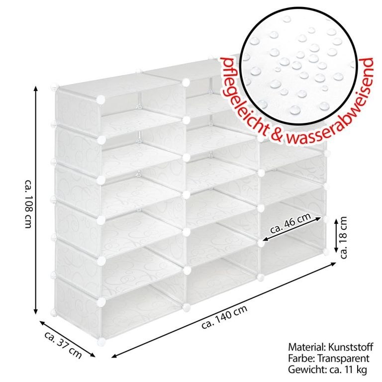 Przezroczysta szafka 18 - system wtykowy